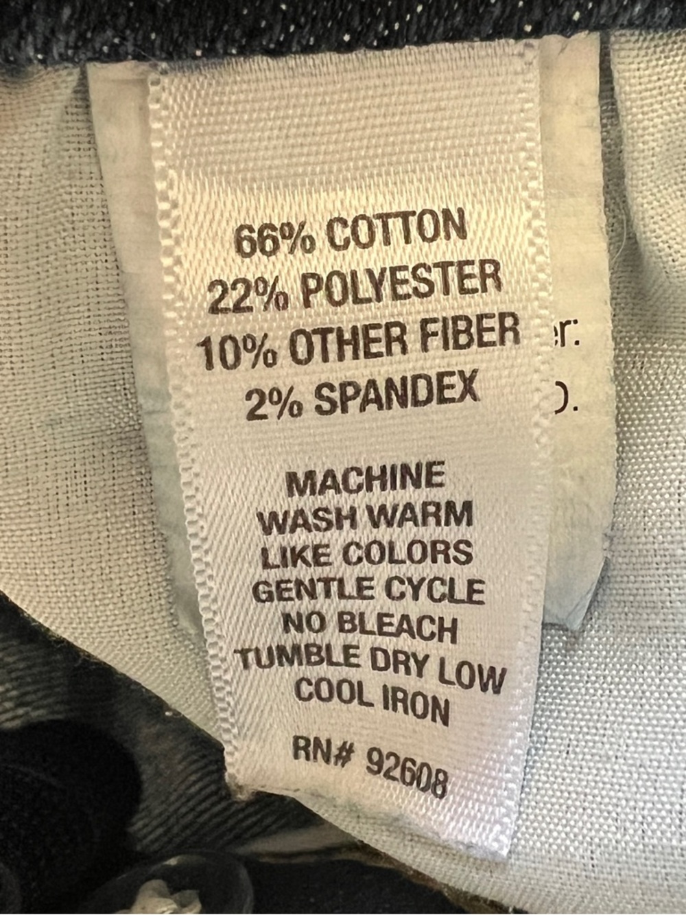 Pony Tails Jeans Girls 8 Dark Wash Heart Embroidery Straight Leg Denim Pants - Picture 8 of 8